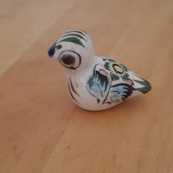 Tonala Mexican Pottery Bird Figurines 5 in the set ~Vintage~ - Picture 6 of 7
